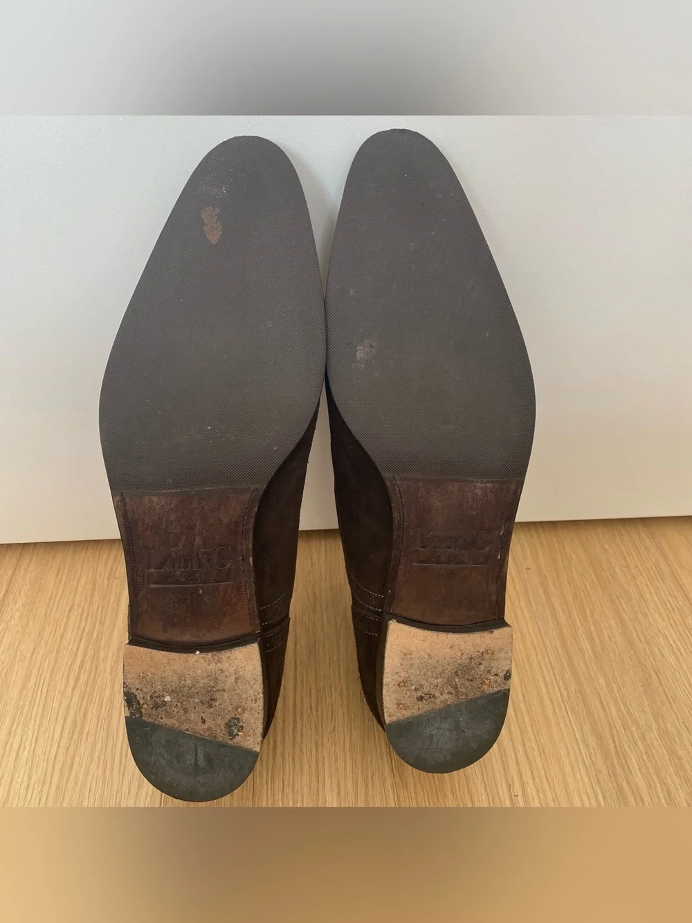 Loding Shoes brown suede dress shoes